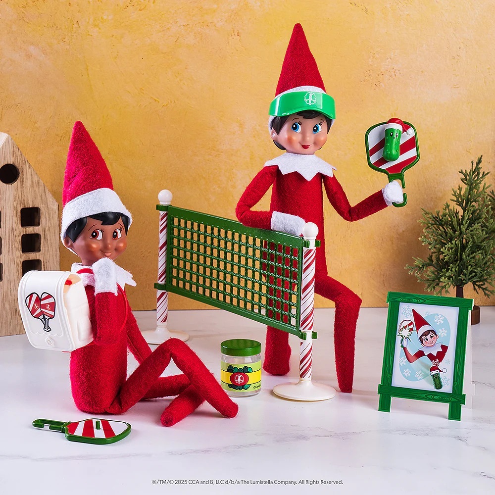 NWT Elf on the Shelf Elf Mates Polar Props Pickleball Play Back Set - Picture 5 of 6